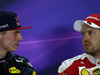 GP SPAGNA, 15.05.2016- Gara 2, Conferenza Stampa, Max Verstappen (NED) Red Bull Racing RB12 e Sebastian Vettel (GER) Ferrari SF16-H