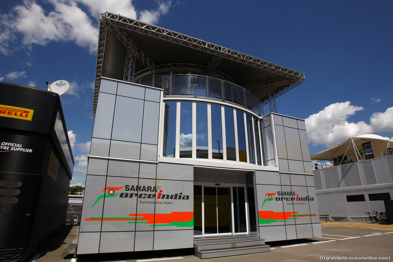 GP SPAGNA, 12.05.2016 - Force India Motorhome