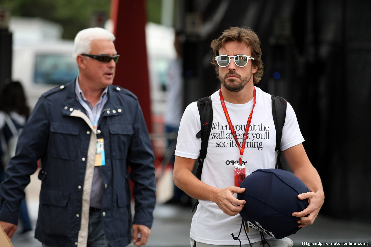 GP SPAGNA, 12.05.2016 - Fernando Alonso (ESP) McLaren Honda MP4-31 e his father