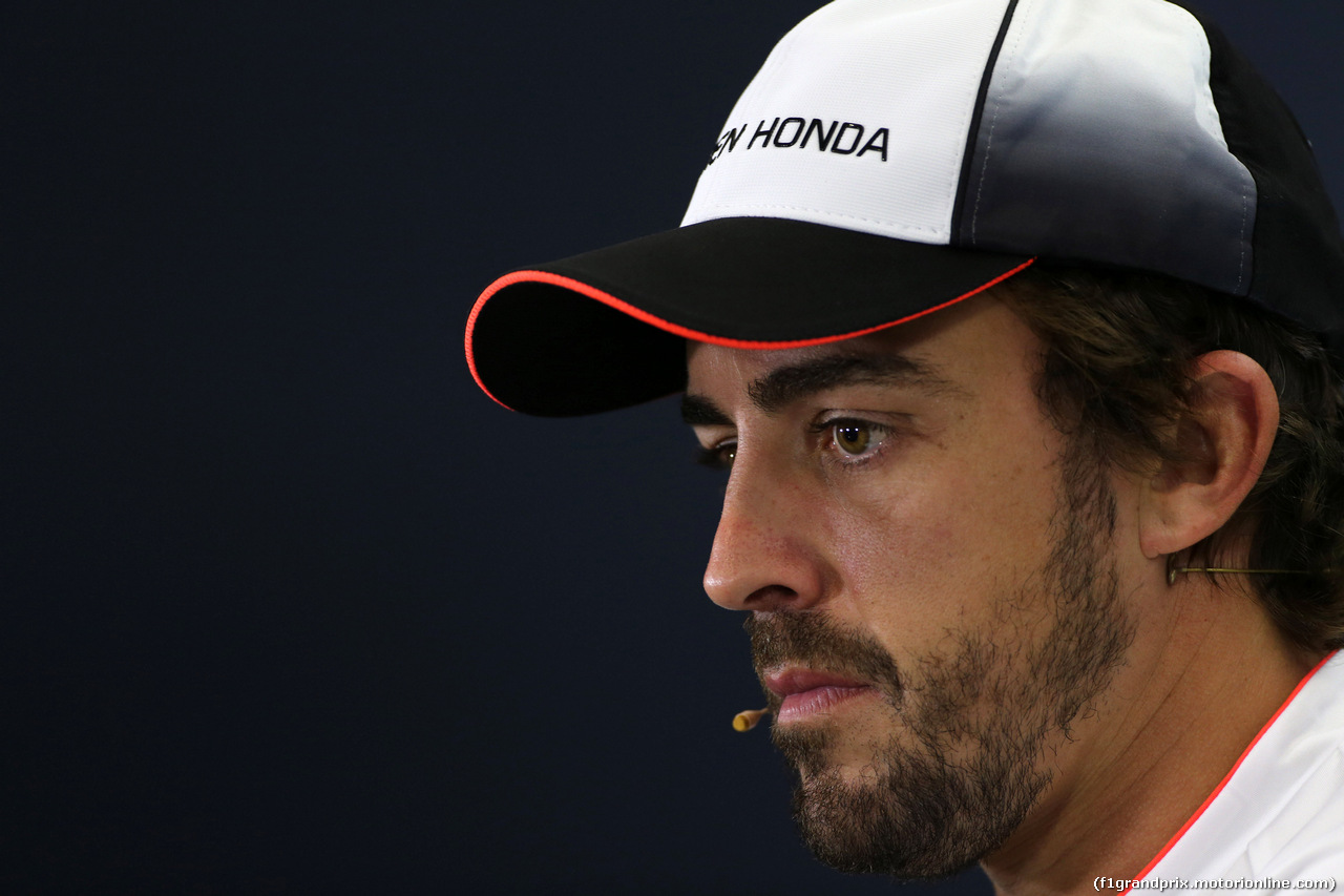 GP SPAGNA, 12.05.2016 -  Conferenza Stampa, Fernando Alonso (ESP) McLaren Honda MP4-31