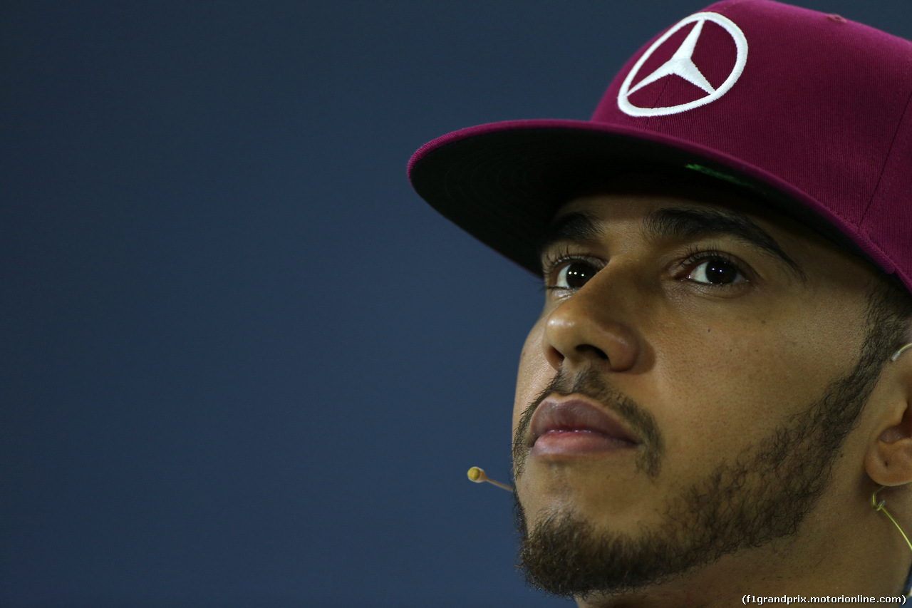 GP SPAGNA, 12.05.2016 -  Conferenza Stampa, Lewis Hamilton (GBR) Mercedes AMG F1 W07 Hybrid