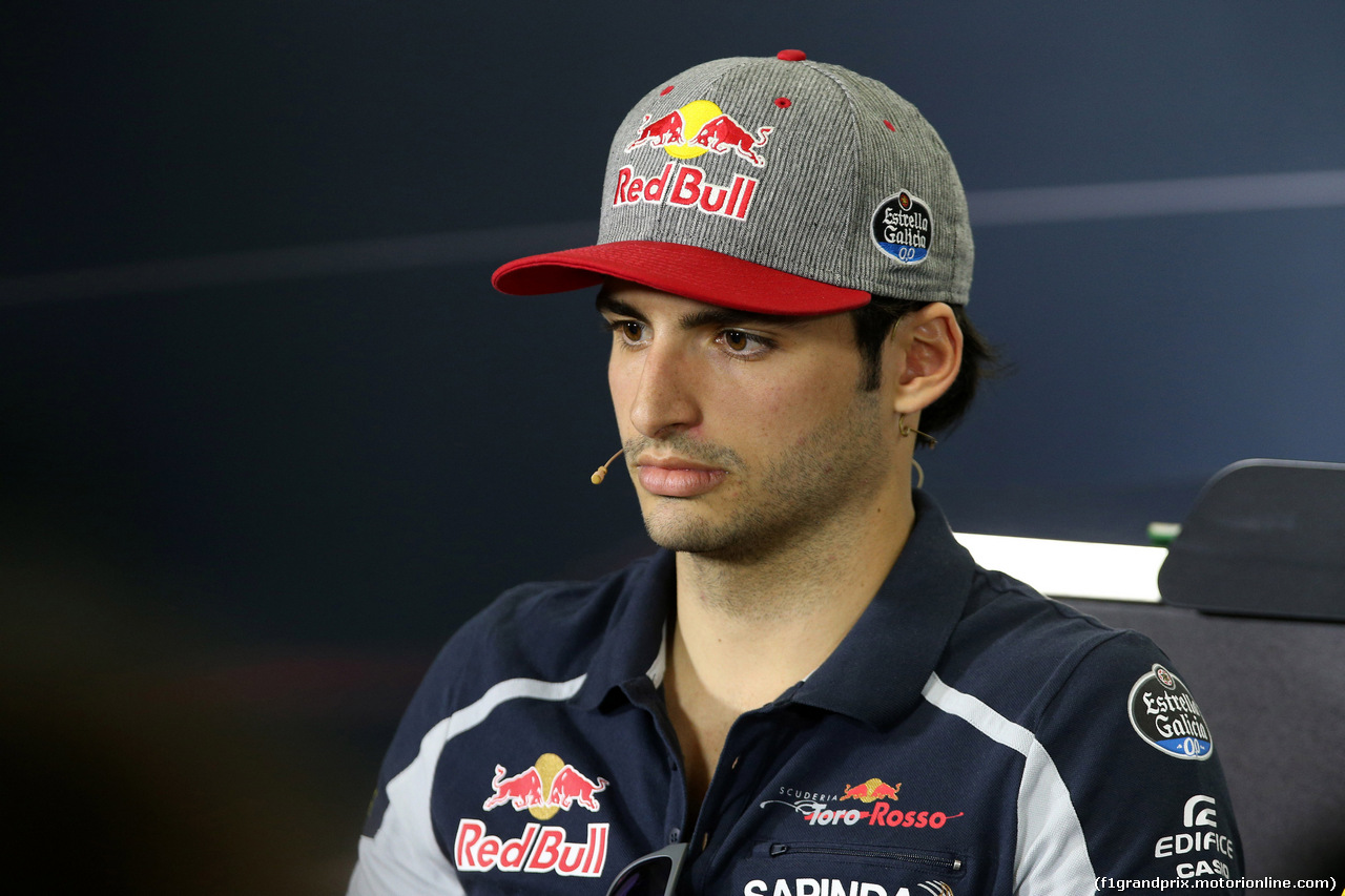GP SPAGNA, 12.05.2016 -  Conferenza Stampa, Carlos Sainz Jr (ESP) Scuderia Toro Rosso STR11