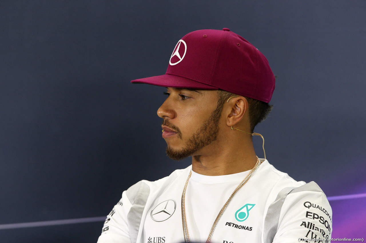GP SPAGNA, 12.05.2016 -  Conferenza Stampa, Lewis Hamilton (GBR) Mercedes AMG F1 W07 Hybrid
