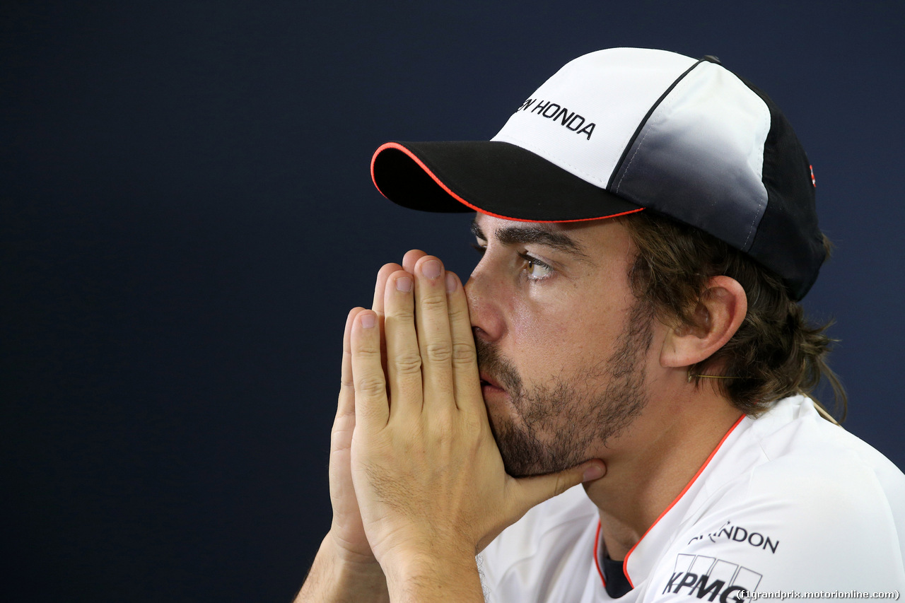 GP SPAGNA, 12.05.2016 -  Conferenza Stampa, Fernando Alonso (ESP) McLaren Honda MP4-31
