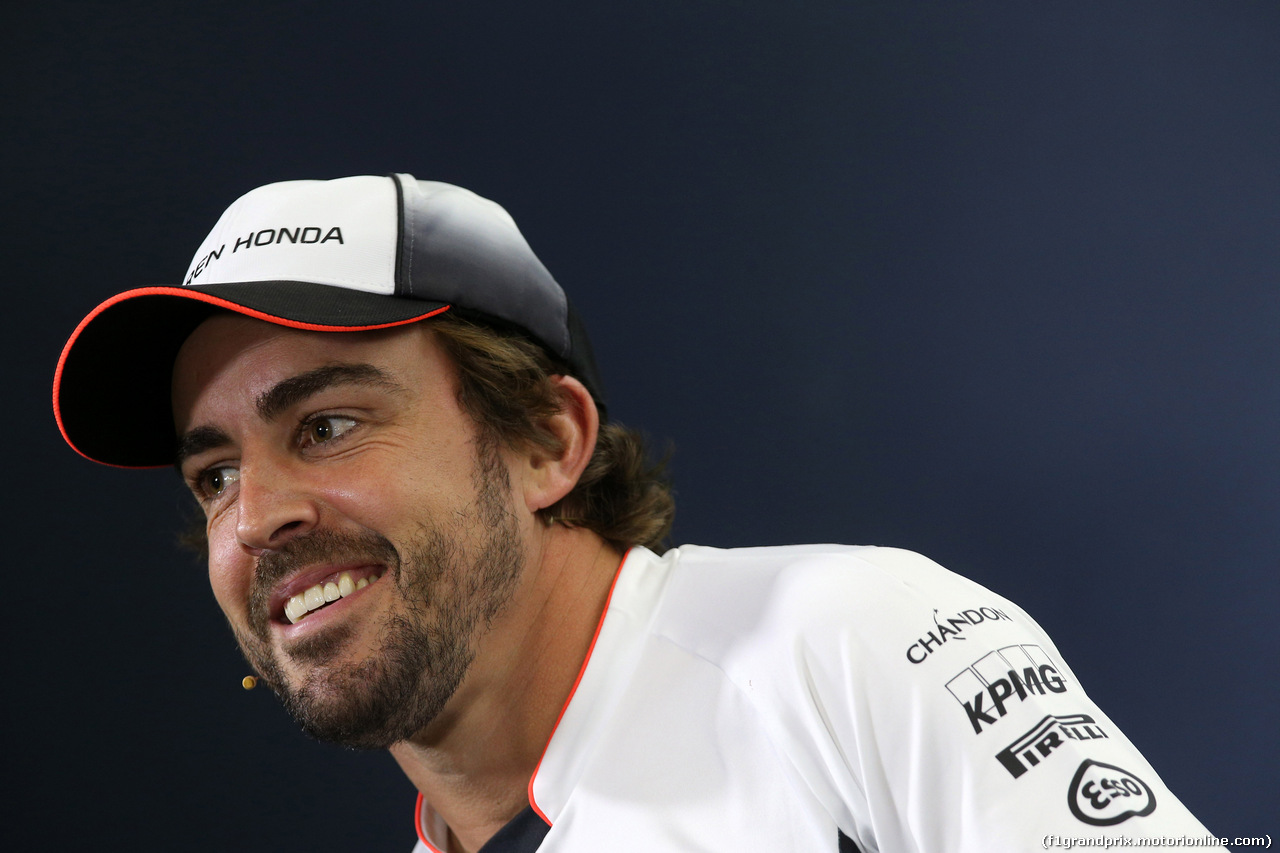 GP SPAGNA, 12.05.2016 -  Conferenza Stampa, Fernando Alonso (ESP) McLaren Honda MP4-31