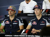 GP SPAGNA, 12.05.2016 -  Conferenza Stampa, (L-R) Carlos Sainz Jr (ESP) Scuderia Toro Rosso STR11 e Daniil Kvyat (RUS) Scuderia Toro Rosso STR11