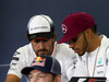 GP SPAGNA, 12.05.2016 -  Conferenza Stampa, Fernando Alonso (ESP) McLaren Honda MP4-31 e Lewis Hamilton (GBR) Mercedes AMG F1 W07 Hybrid