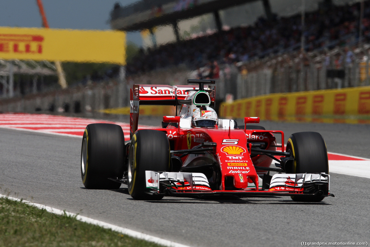 GP SPAGNA, 14.05.2016 - Qualifiche, Sebastian Vettel (GER) Ferrari SF16-H