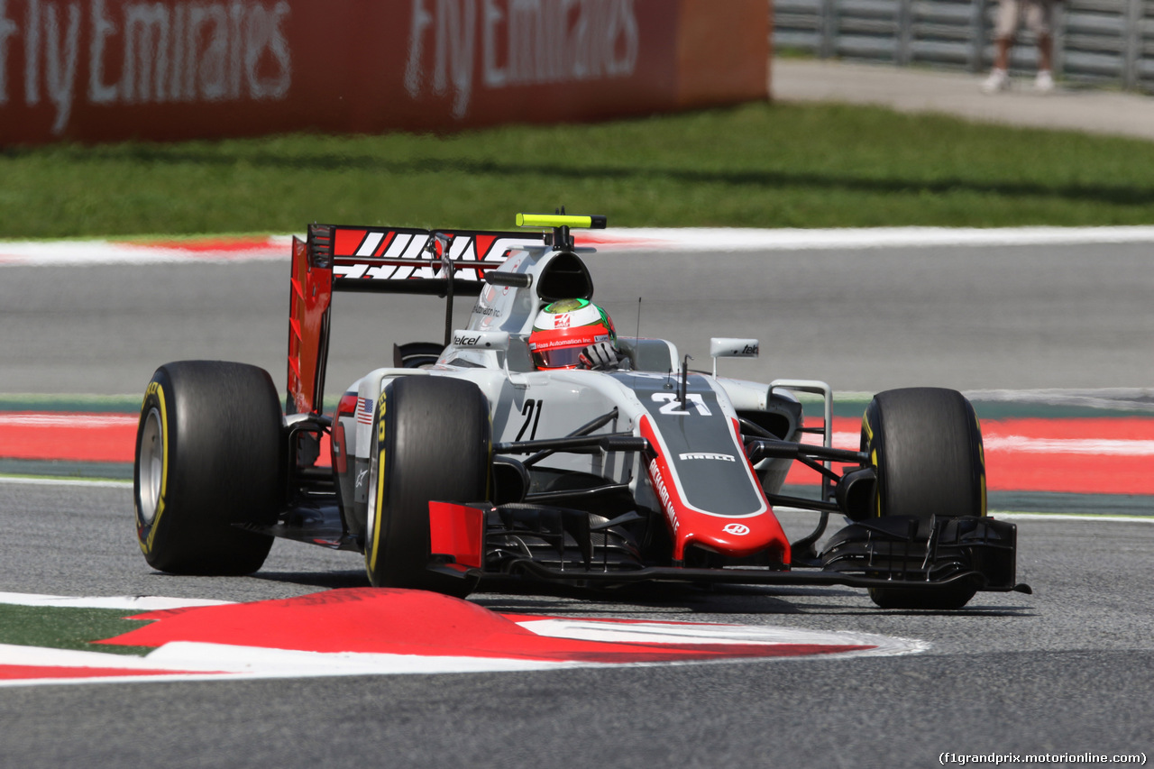 GP SPAGNA, 14.05.2016 - Prove Libere 3, Esteban Gutierrez (MEX) Haas F1 Team VF-16