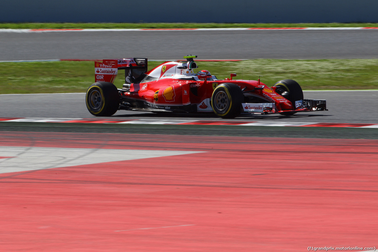 GP SPAGNA, 13.05.2016 - Prove Libere 1, Kimi Raikkonen (FIN) Ferrari SF16-H