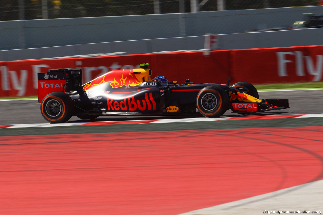 GP SPAGNA, 13.05.2016 - Prove Libere 1, Max Verstappen (NED) Red Bull Racing RB12