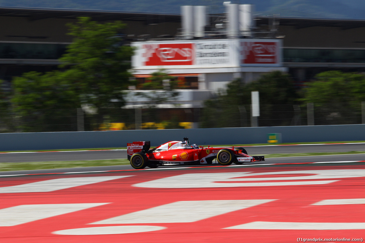 GP SPAGNA, 13.05.2016 - Prove Libere 1, Sebastian Vettel (GER) Ferrari SF16-H