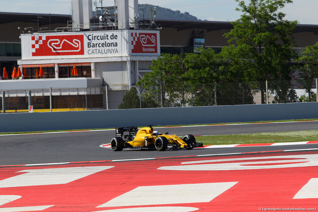 GP SPAGNA, 13.05.2016 - Prove Libere 1, Kevin Magnussen (DEN) Renault Sport F1 Team RS16