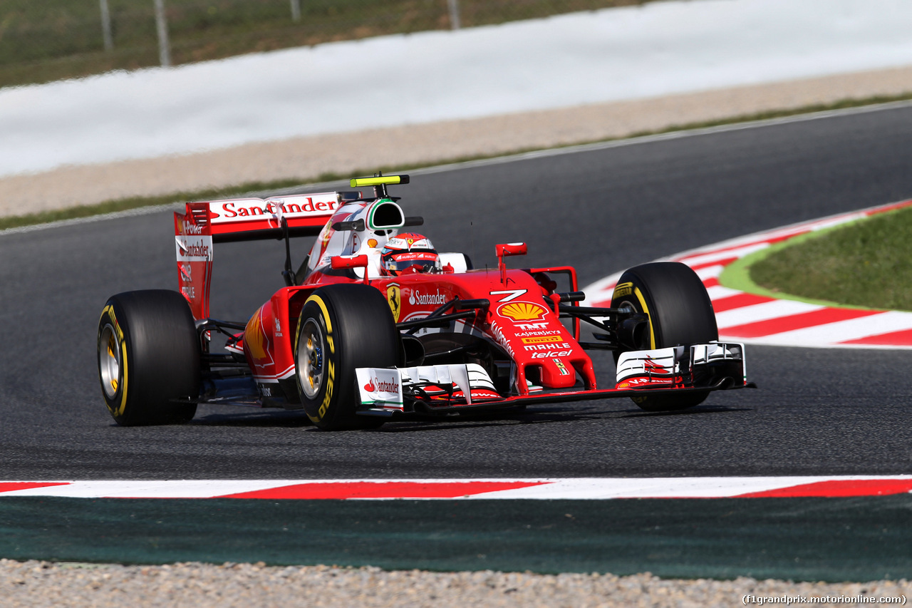 GP SPAGNA, 13.05.2016 - Prove Libere 1, Kimi Raikkonen (FIN) Ferrari SF16-H