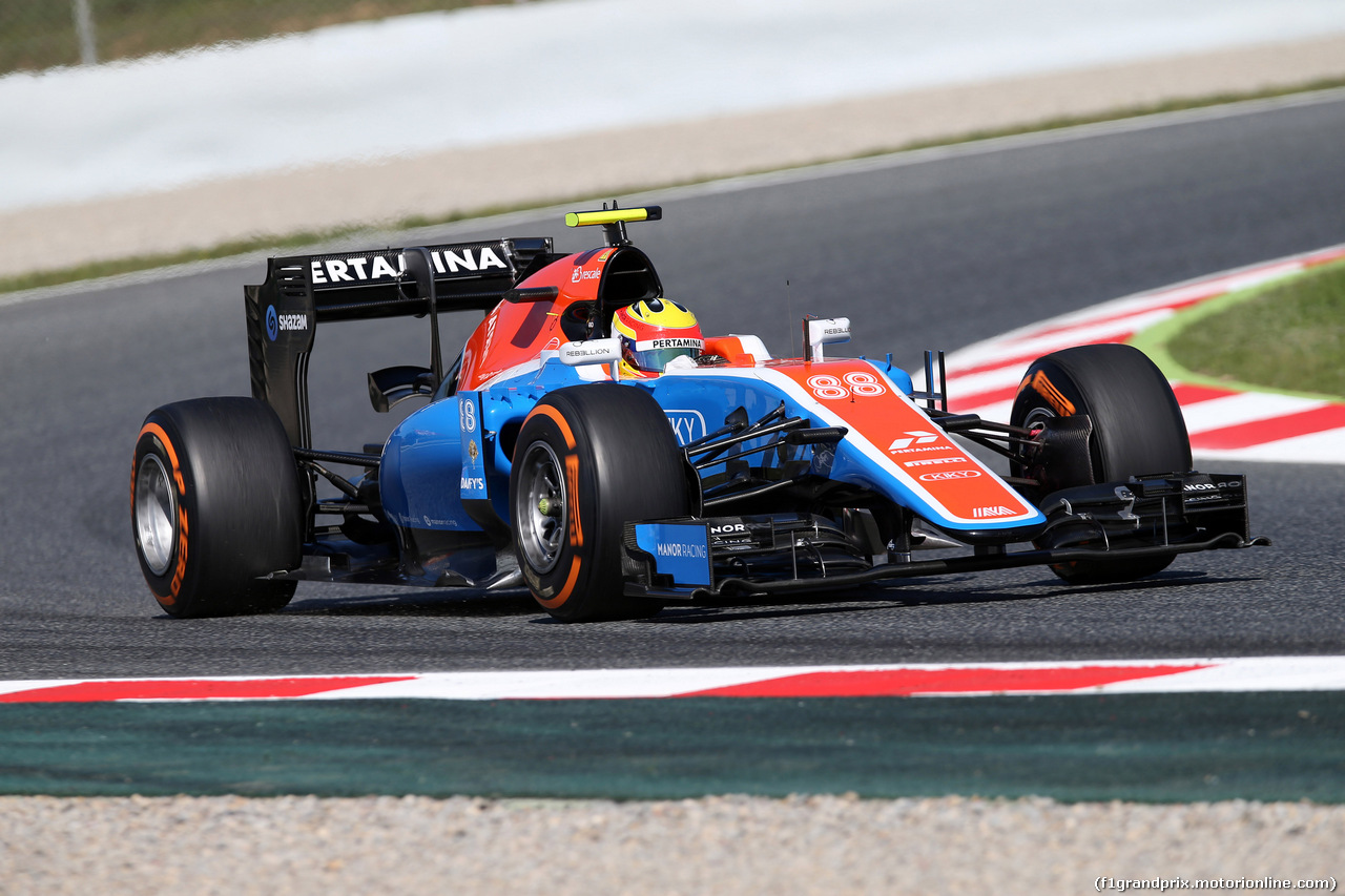 GP SPAGNA, 13.05.2016 - Prove Libere 1, Rio Haryanto (RI) Manor Racing MRT05