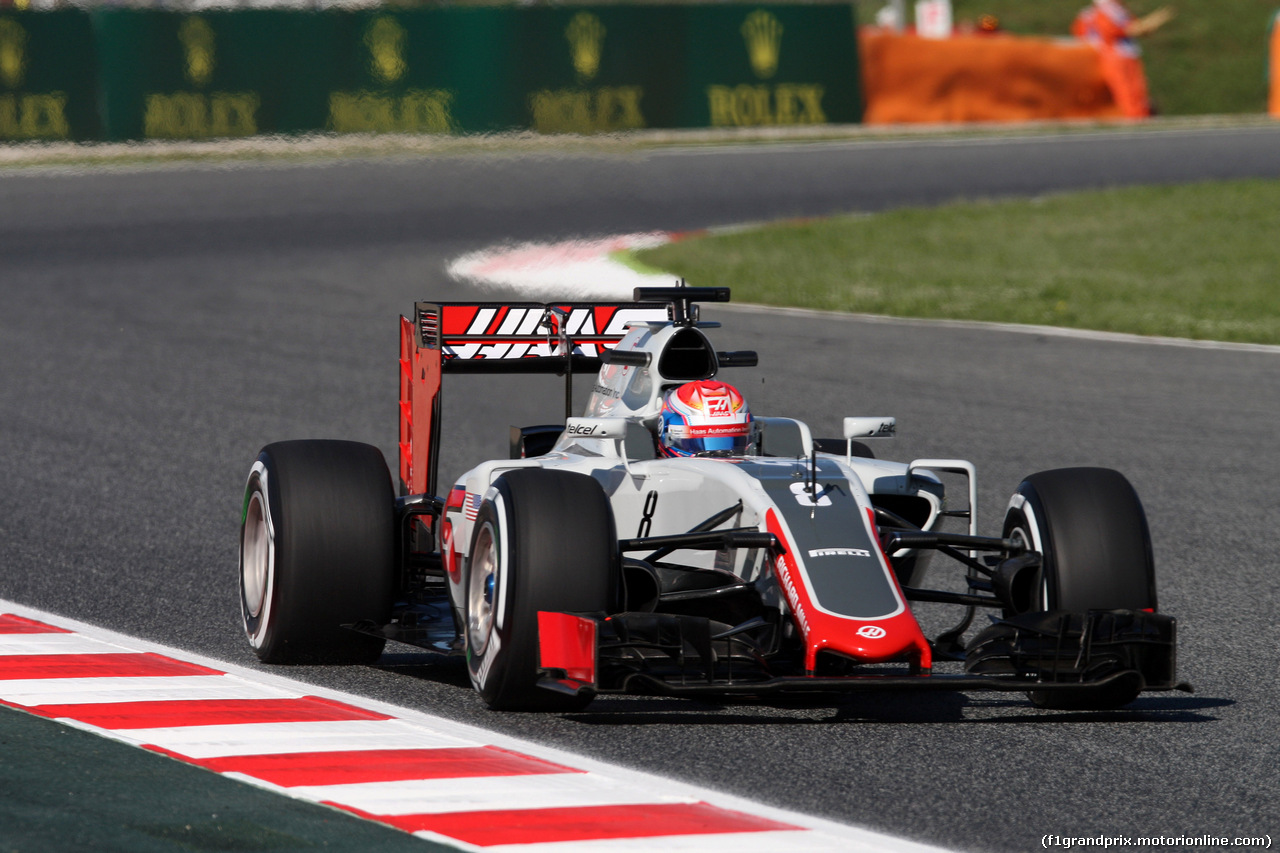 GP SPAGNA, 13.05.2016 - Prove Libere 1, Romain Grosjean (FRA) Haas F1 Team VF-16