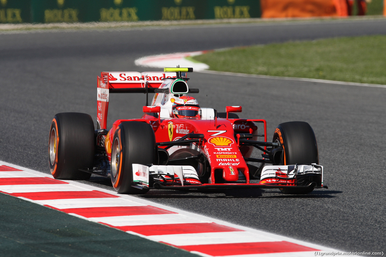 GP SPAGNA, 13.05.2016 - Prove Libere 1, Kimi Raikkonen (FIN) Ferrari SF16-H