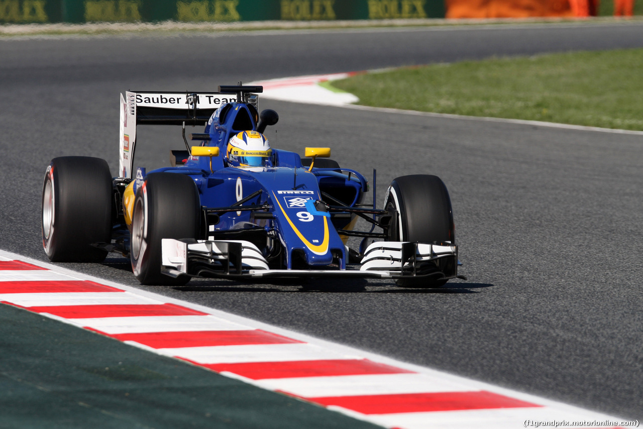 GP SPAGNA, 13.05.2016 - Prove Libere 1, Marcus Ericsson (SUE) Sauber C34