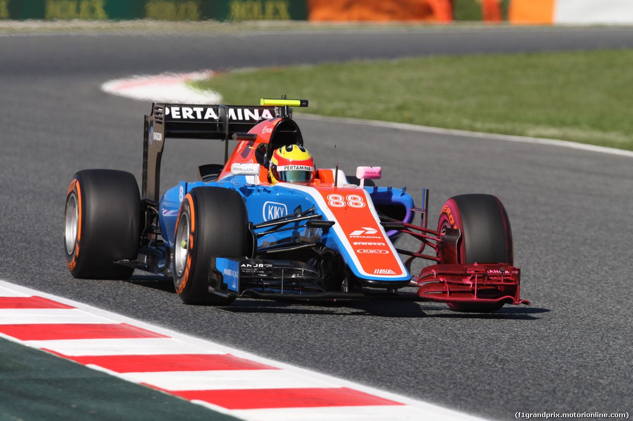 GP SPAGNA, 13.05.2016 - Prove Libere 1, Rio Haryanto (RI) Manor Racing MRT05