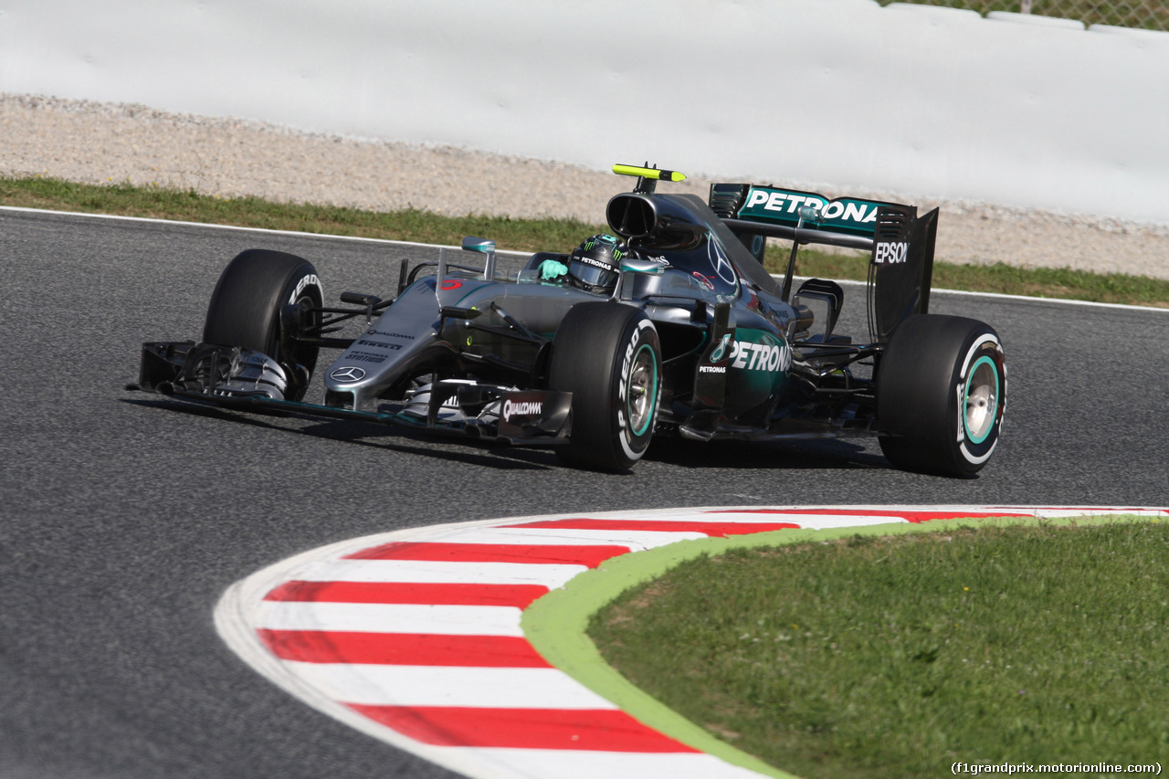 GP SPAGNA, 13.05.2016 - Prove Libere 1, Nico Rosberg (GER) Mercedes AMG F1 W07 Hybrid