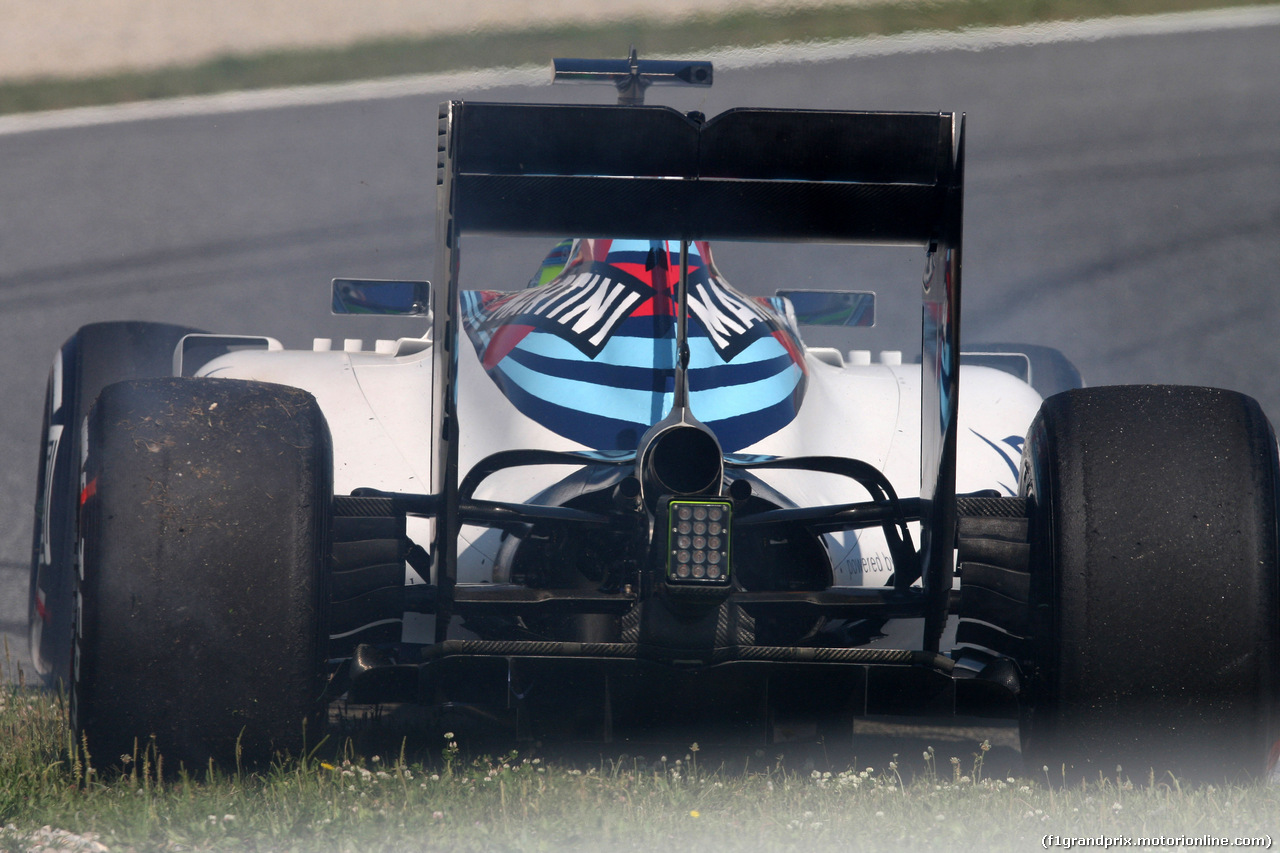 GP SPAGNA, 13.05.2016 - Prove Libere 1, Felipe Massa (BRA) Williams FW38 spins