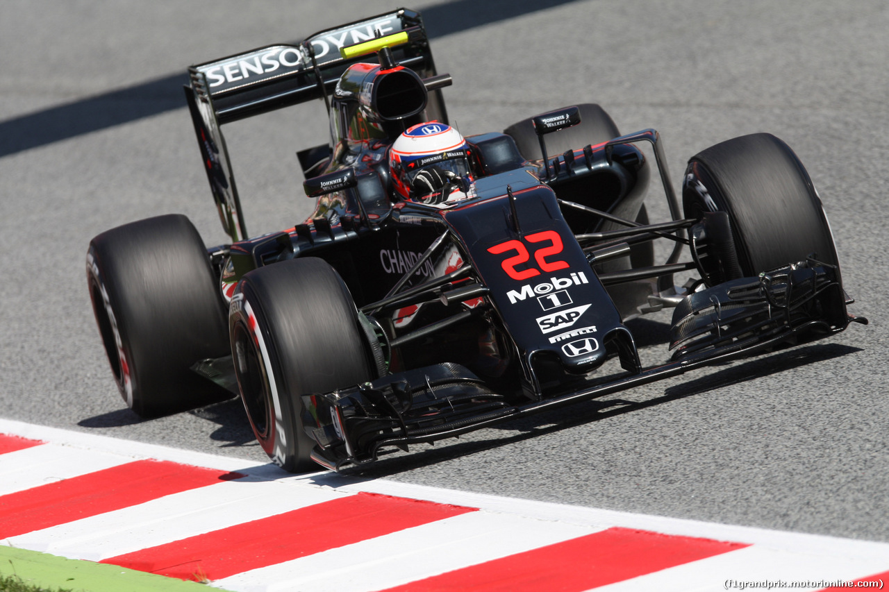 GP SPAGNA, 13.05.2016 - Prove Libere 1, Jenson Button (GBR)  McLaren Honda MP4-31