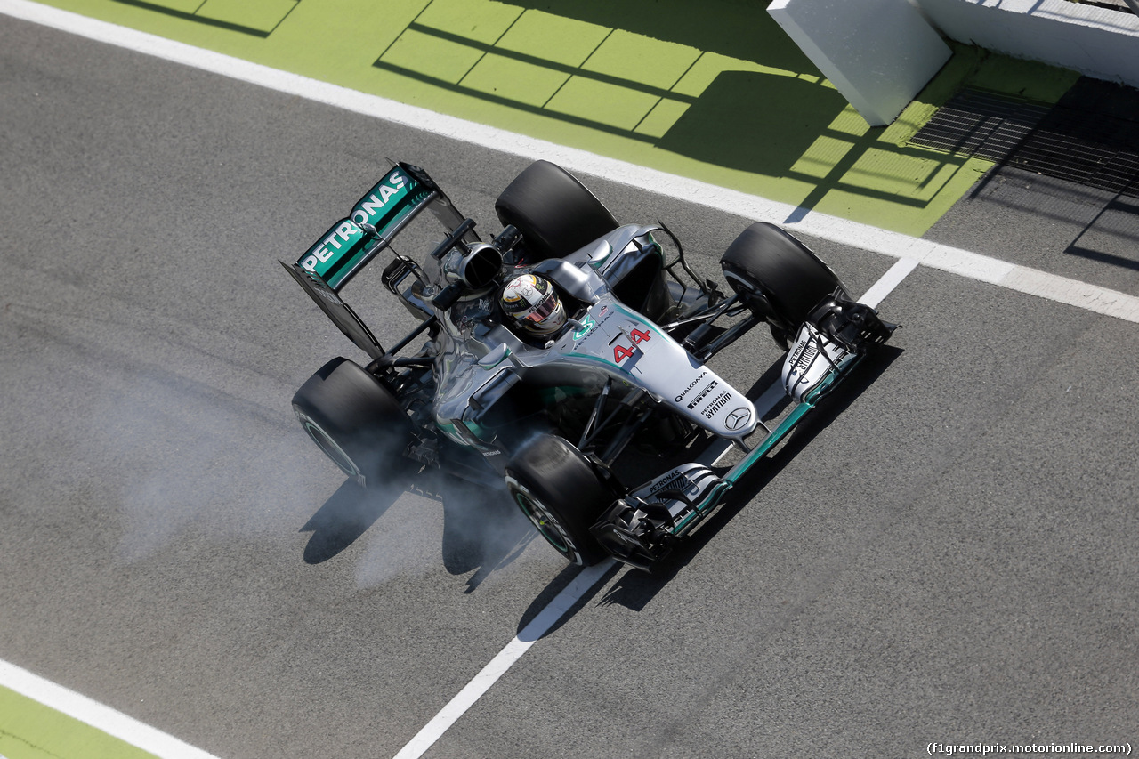 GP SPAGNA, 13.05.2016 - Prove Libere 1, Lewis Hamilton (GBR) Mercedes AMG F1 W07 Hybrid