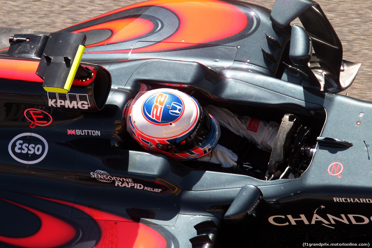 GP SPAGNA, 13.05.2016 - Prove Libere 1, Jenson Button (GBR)  McLaren Honda MP4-31