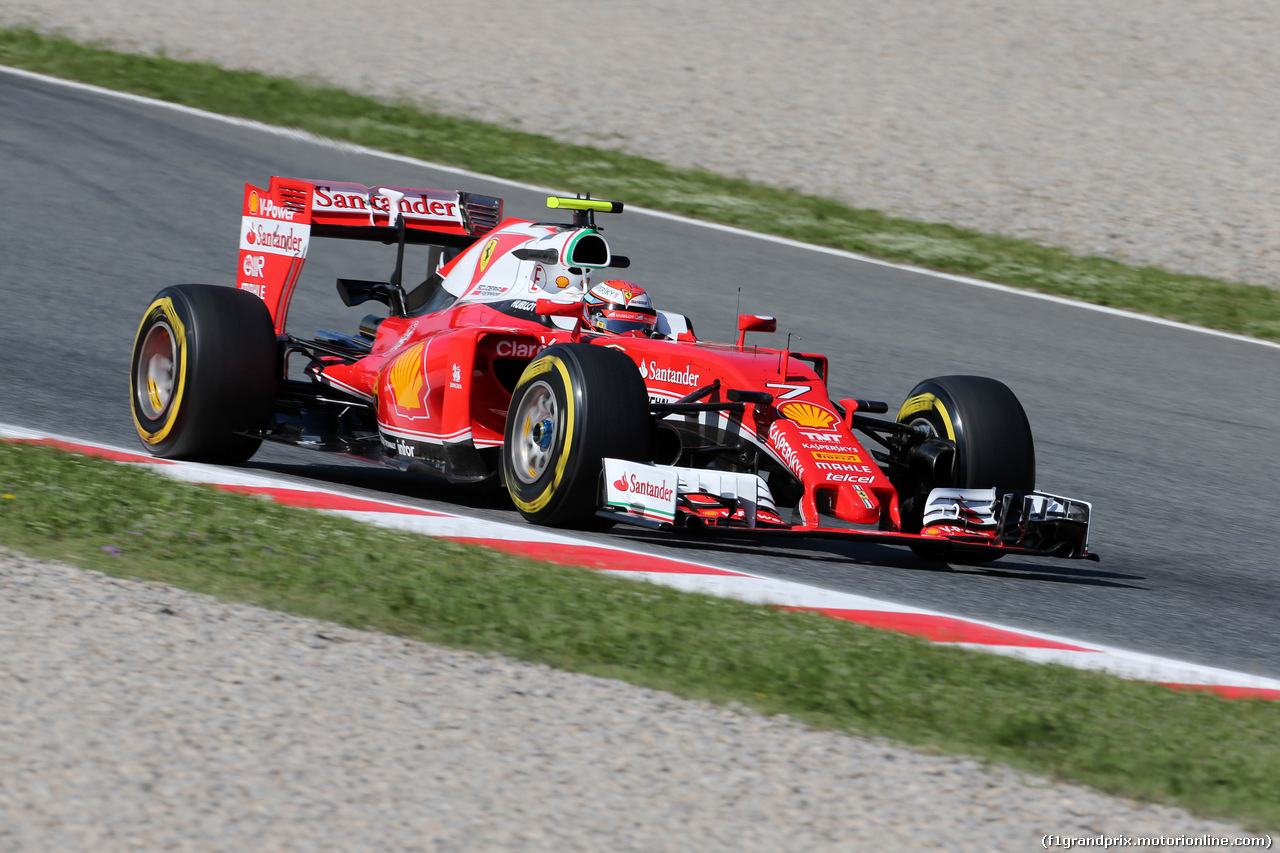 GP SPAGNA, 13.05.2016 - Prove Libere 1, Kimi Raikkonen (FIN) Ferrari SF16-H