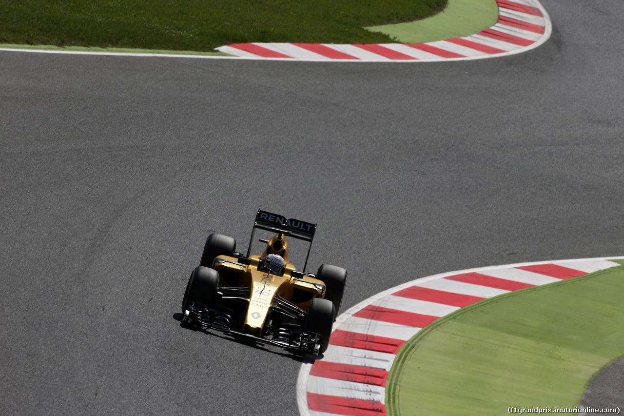 GP SPAGNA, 13.05.2016 - Prove Libere 1, Kevin Magnussen (DEN) Renault Sport F1 Team RS16