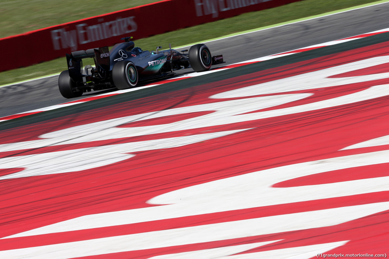 GP SPAGNA, 13.05.2016 - Prove Libere 1, Nico Rosberg (GER) Mercedes AMG F1 W07 Hybrid