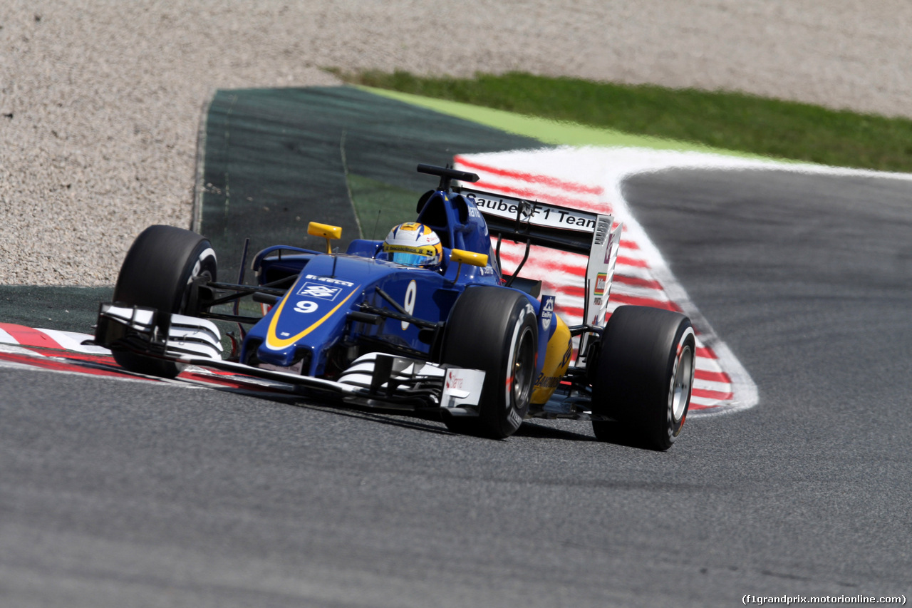 GP SPAGNA, 13.05.2016 - Prove Libere 2, Marcus Ericsson (SUE) Sauber C34