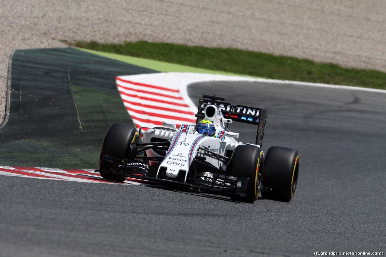 GP SPAGNA, 13.05.2016 - Prove Libere 2, Felipe Massa (BRA) Williams FW38