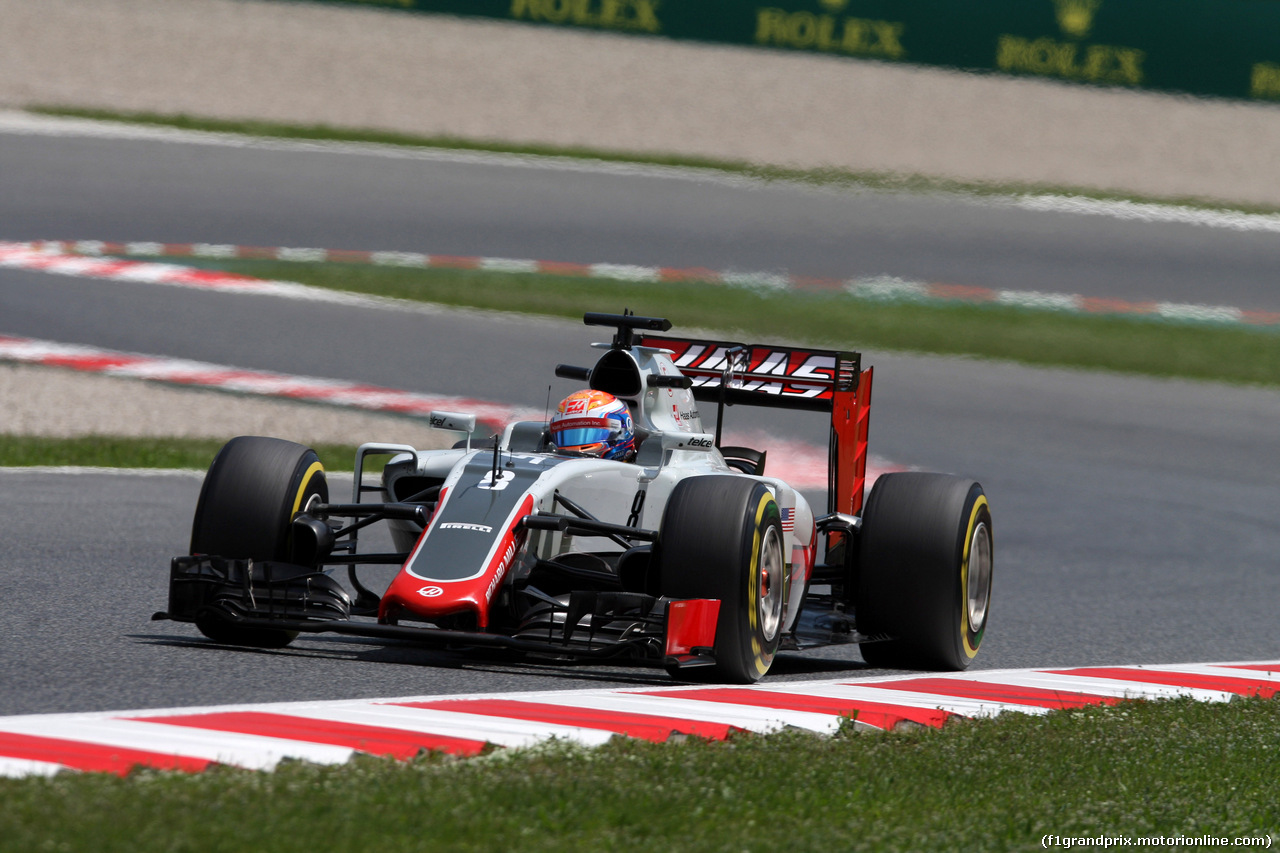 GP SPAGNA, 13.05.2016 - Prove Libere 2, Romain Grosjean (FRA) Haas F1 Team VF-16