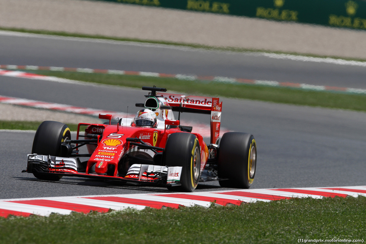 GP SPAGNA, 13.05.2016 - Prove Libere 2, Sebastian Vettel (GER) Ferrari SF16-H