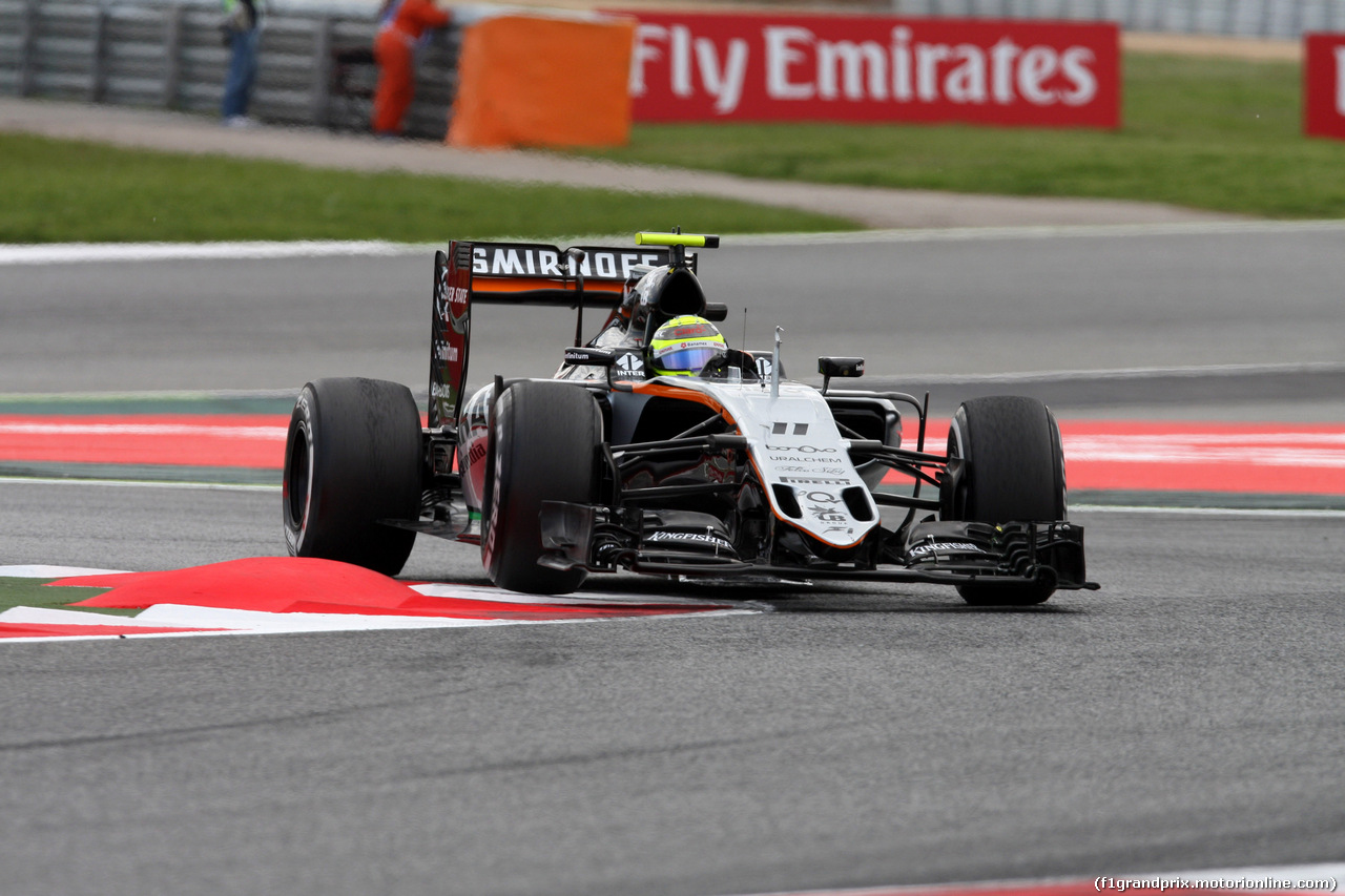 GP SPAGNA, 13.05.2016 - Prove Libere 2, Sergio Perez (MEX) Sahara Force India F1 VJM09