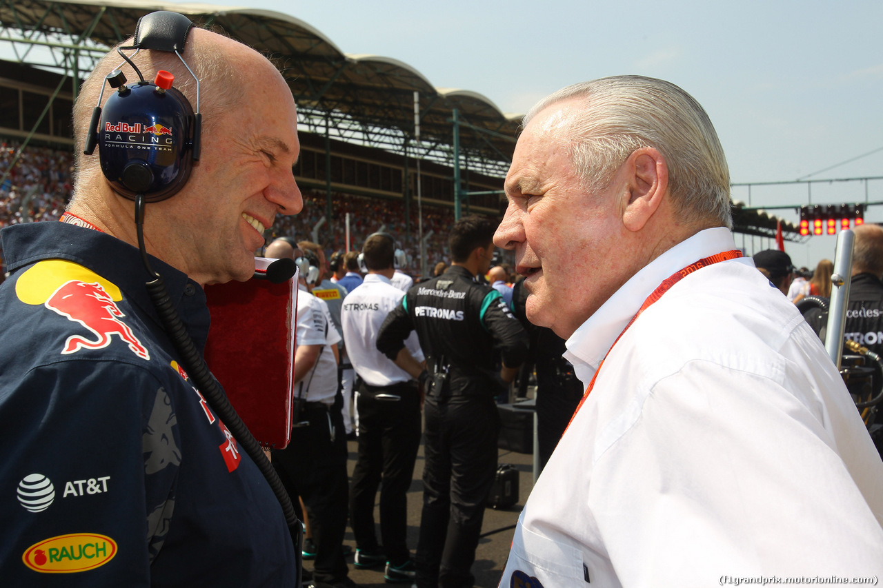 GP UNGHERIA, 24.07.2016 - Gara, Adrian Newey (GBR), Red Bull Racing , Technical Operations Director