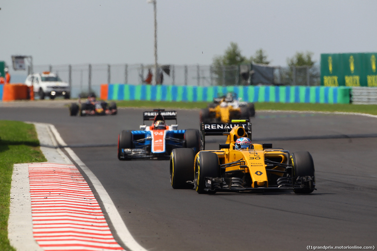 GP UNGHERIA, 24.07.2016 - Gara, Jolyon Palmer (GBR) Renault Sport F1 Team RS16