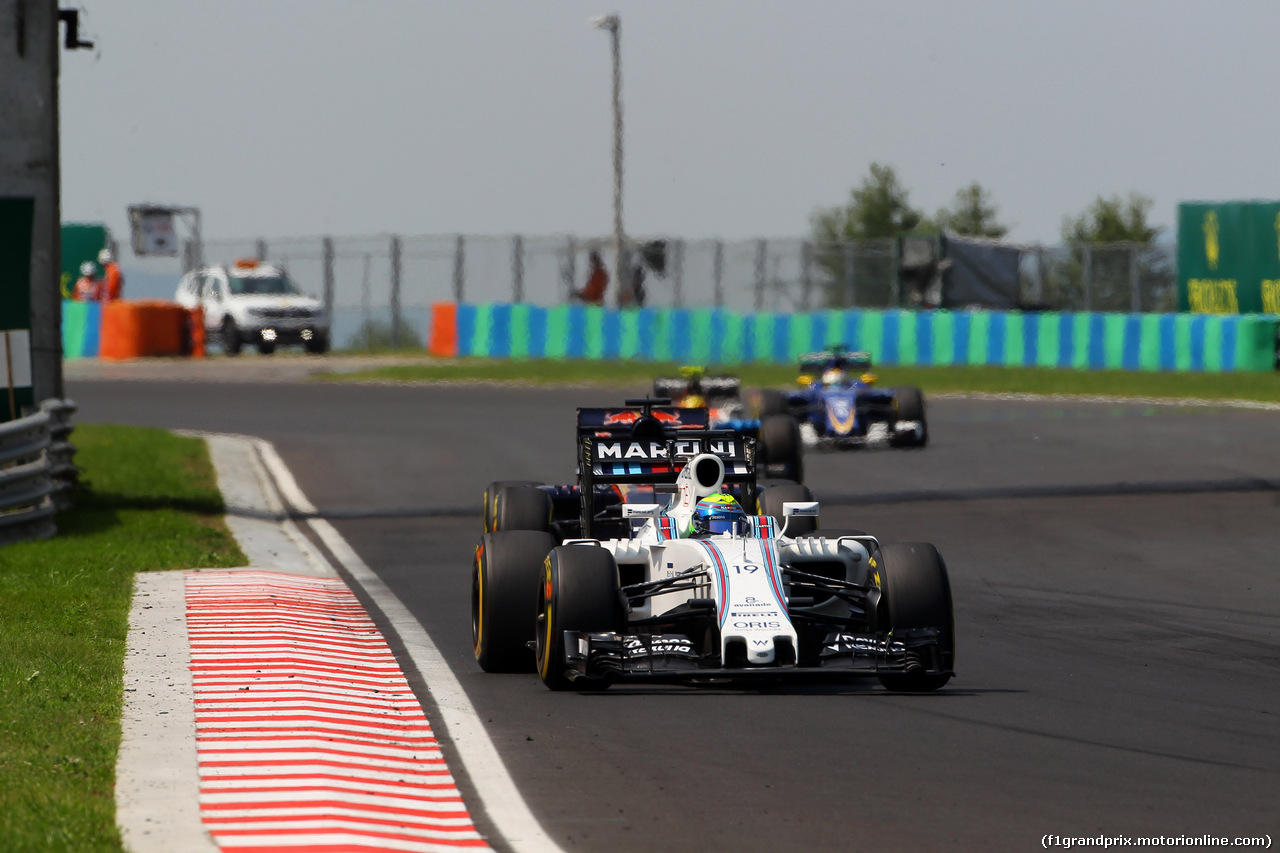 GP UNGHERIA, 24.07.2016 - Gara, Felipe Massa (BRA) Williams FW38