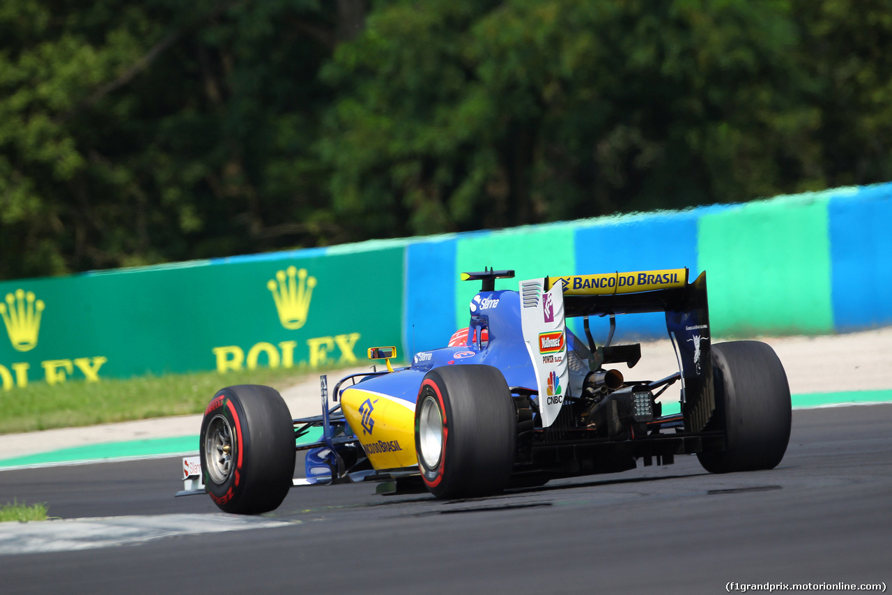 GP UNGHERIA, 24.07.2016 - Gara, Felipe Nasr (BRA) Sauber C34