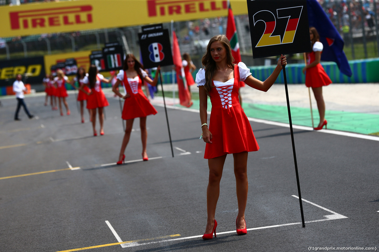 GP UNGHERIA, 24.07.2016 - Gara, griglia Ragazzas