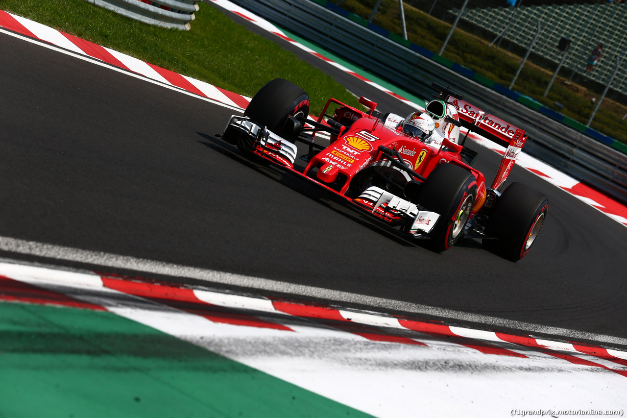 GP UNGHERIA, 24.07.2016 - Gara, Sebastian Vettel (GER) Ferrari SF16-H
