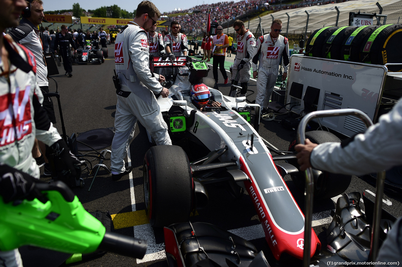GP UNGHERIA, 24.07.2016 - Gara, Romain Grosjean (FRA) Haas F1 Team VF-16