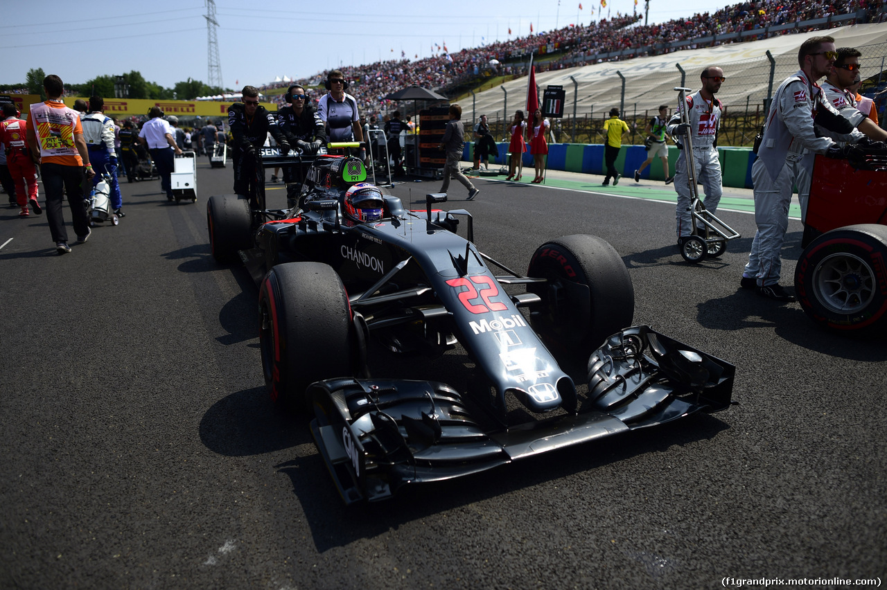 GP UNGHERIA, 24.07.2016 - Gara, Jenson Button (GBR)  McLaren Honda MP4-31