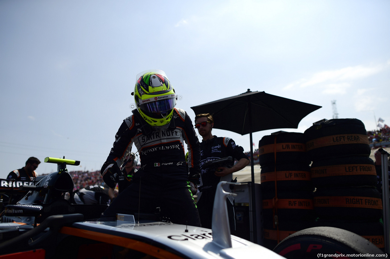 GP UNGHERIA, 24.07.2016 - Gara, Sergio Perez (MEX) Sahara Force India F1 VJM09