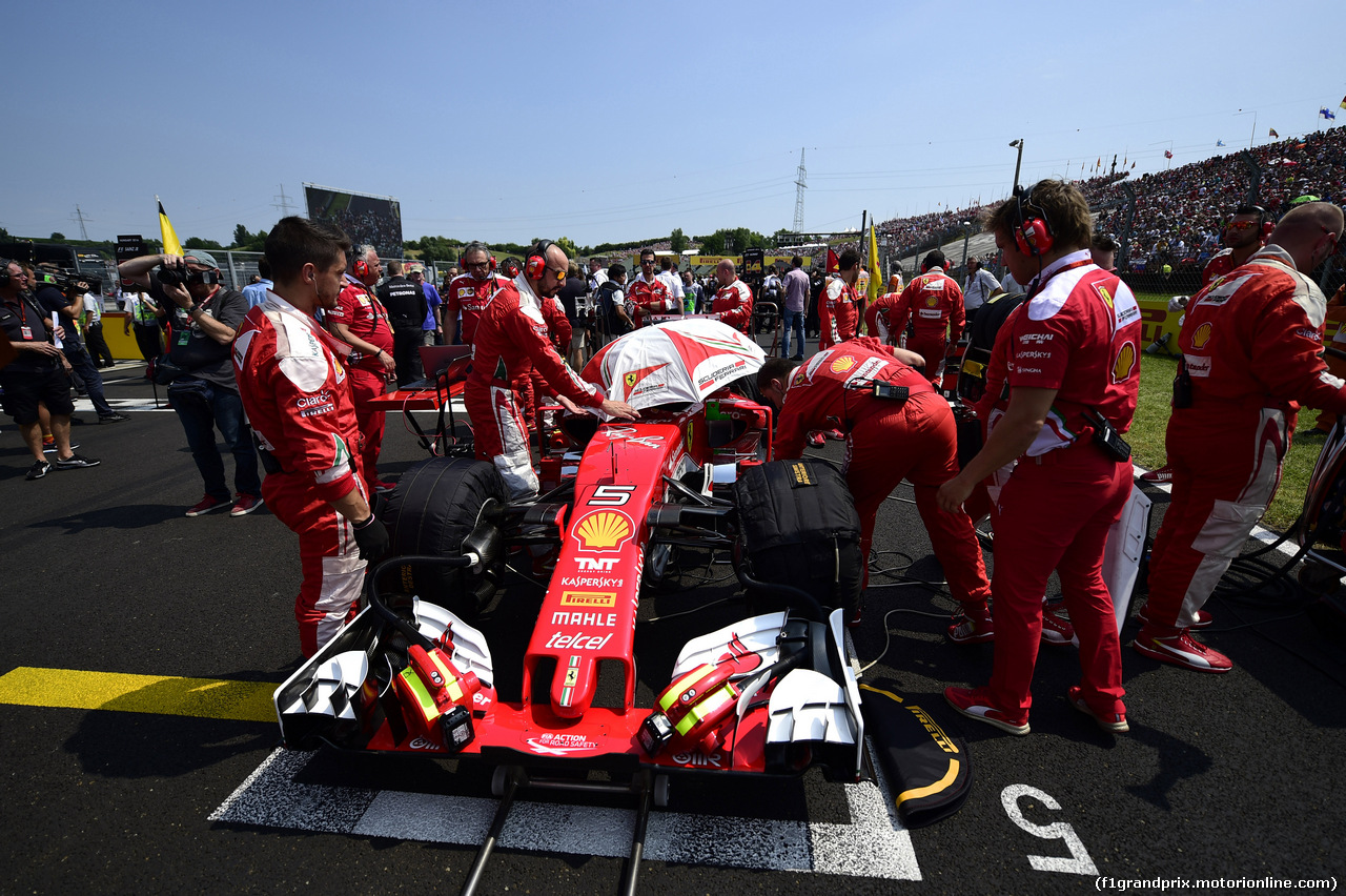 GP UNGHERIA, 24.07.2016 - Gara, Sebastian Vettel (GER) Ferrari SF16-H