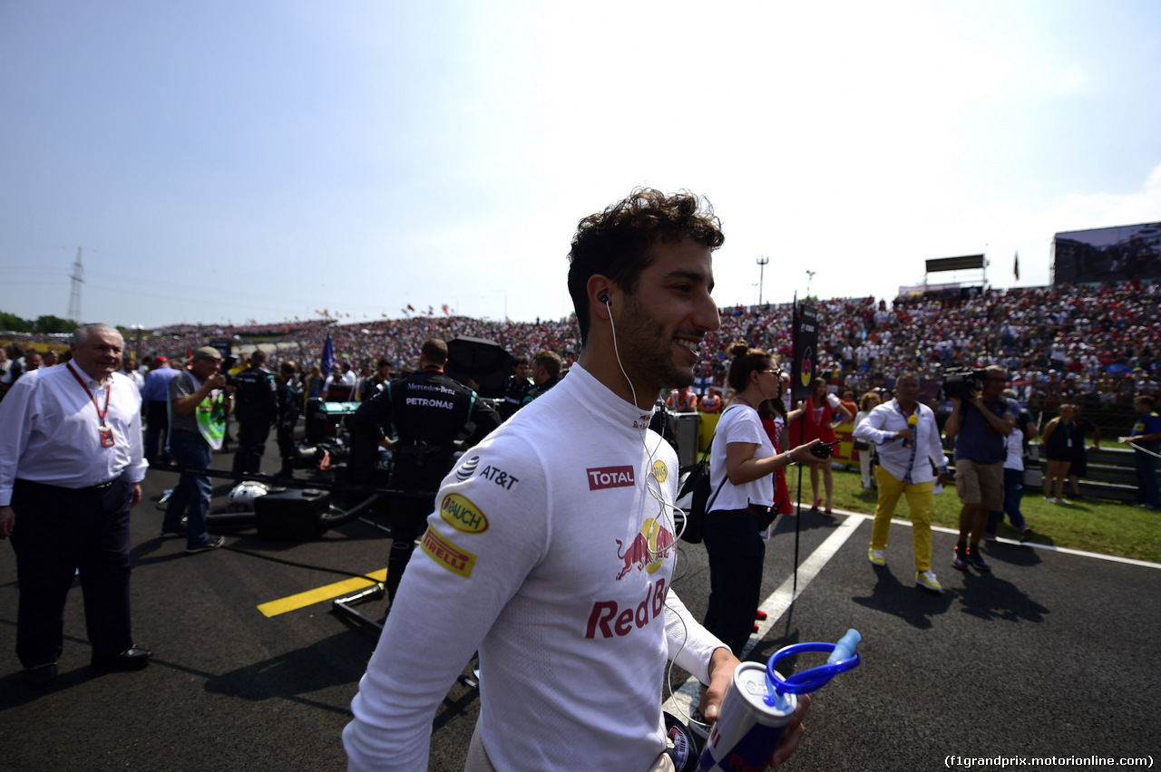 GP UNGHERIA, 24.07.2016 - Gara, Daniel Ricciardo (AUS) Red Bull Racing RB12