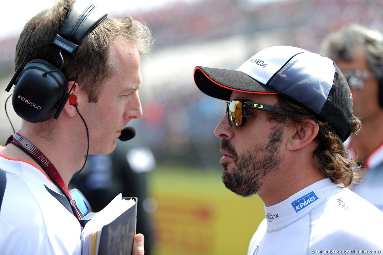 GP UNGHERIA, 24.07.2016 - Gara, Fernando Alonso (ESP) McLaren Honda MP4-31