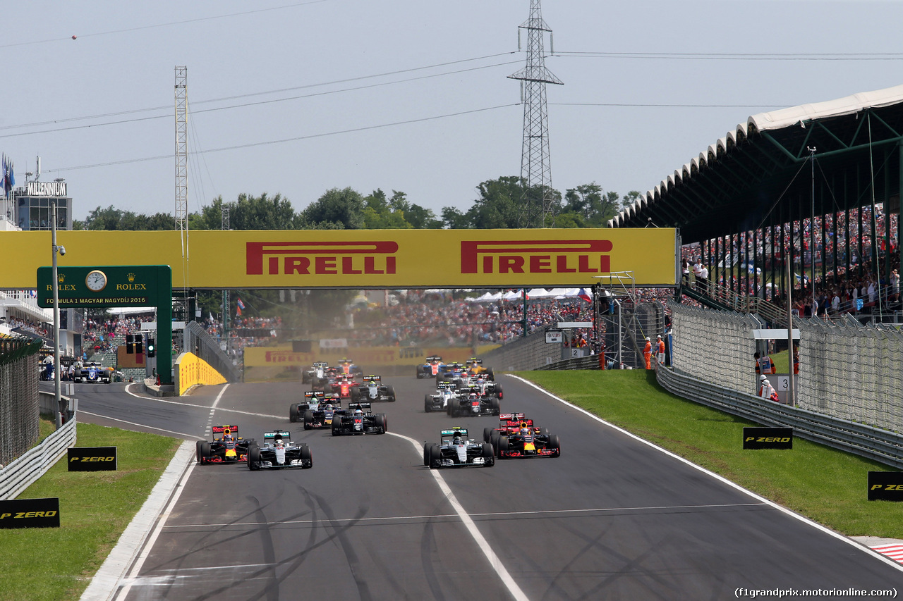 GP UNGHERIA, 24.07.2016 - Gara, Start of the race