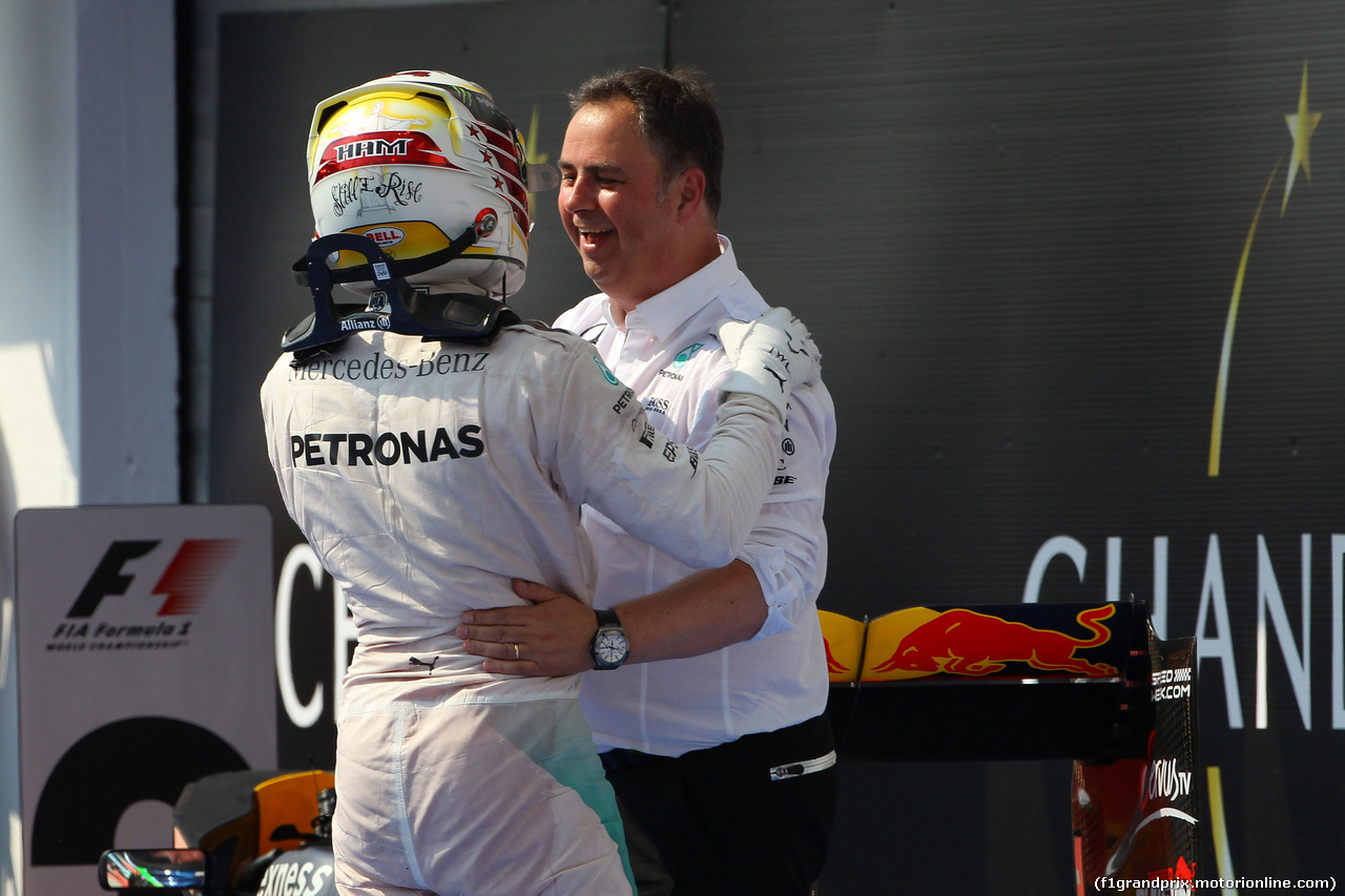 GP UNGHERIA, 24.07.2016 - Gara, Lewis Hamilton (GBR) Mercedes AMG F1 W07 Hybrid vincitore